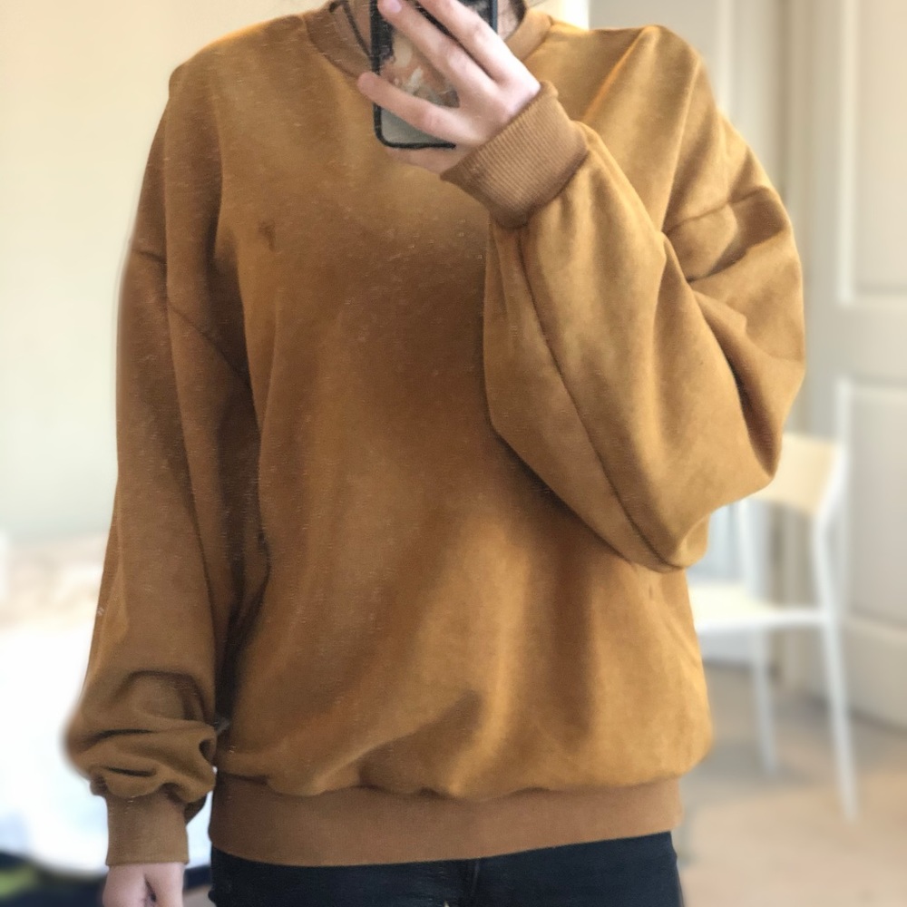 Tan Crew Neck Sweater